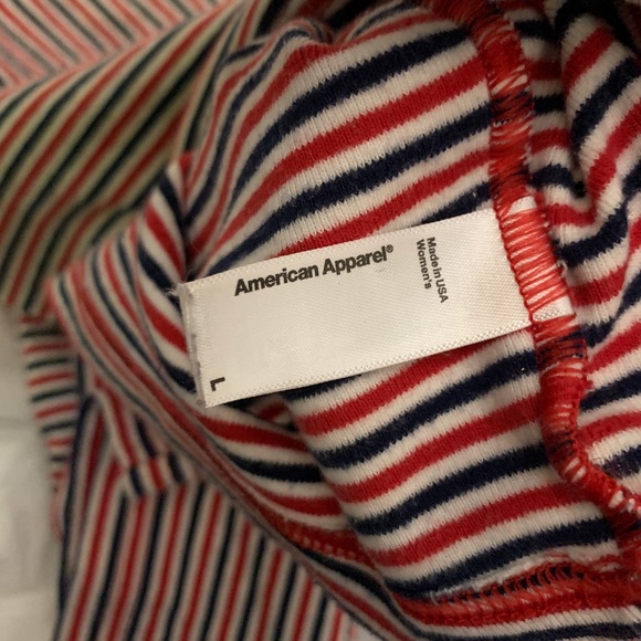 American Apparel Striped Crop Top - Picture 4 of 5